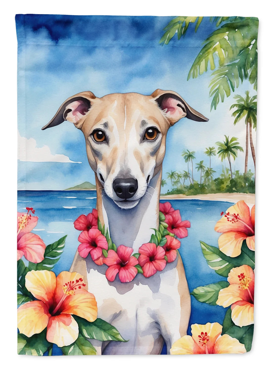 Whippet Luau House Flag